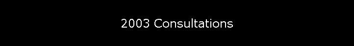 2003 Consultations
